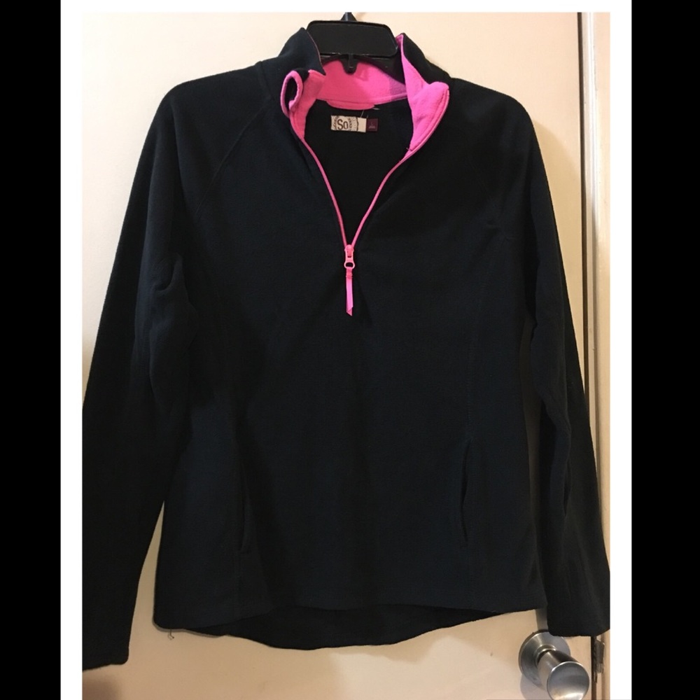 Black polyester sweater